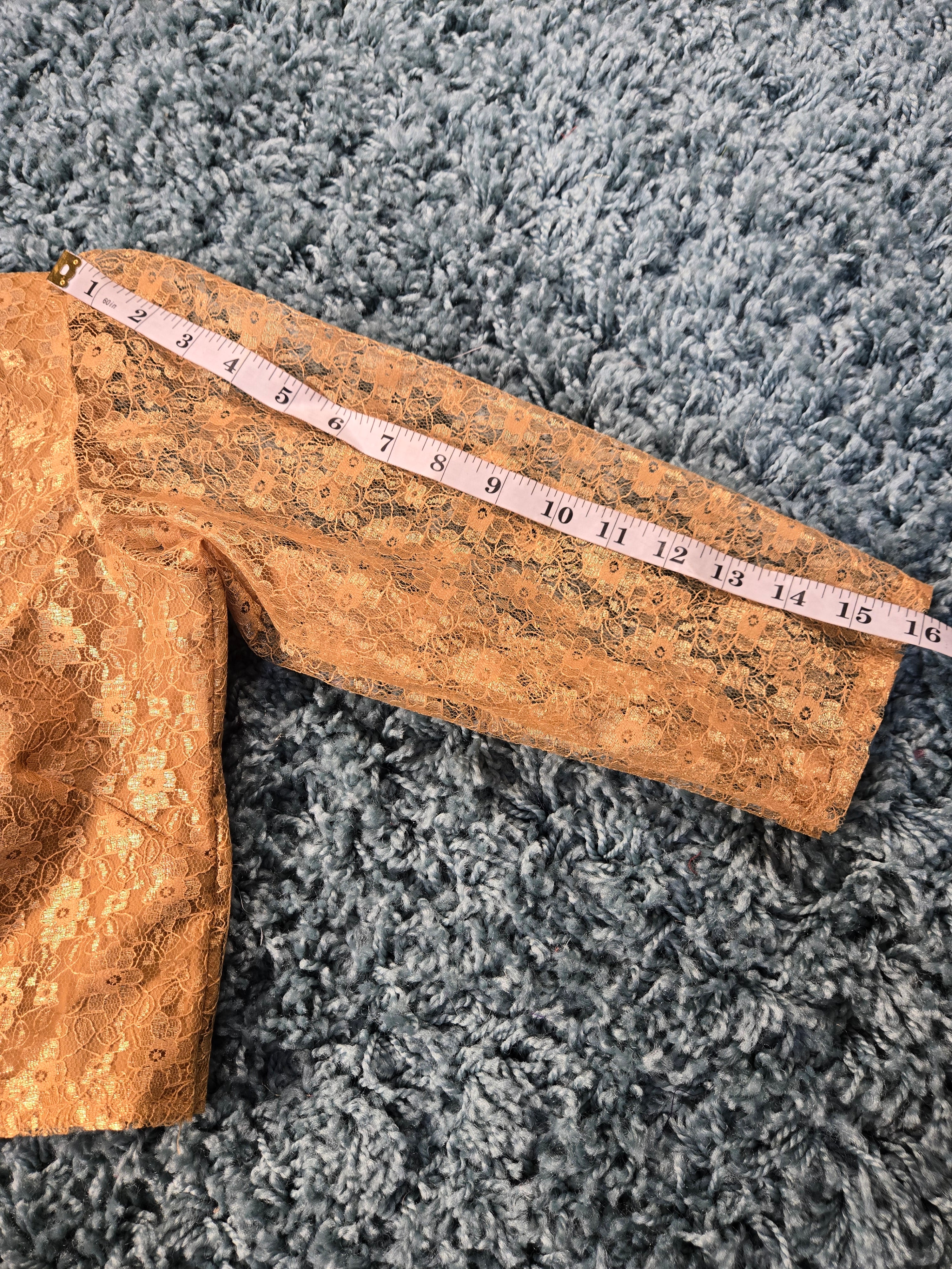 Long sleeve lace blouse