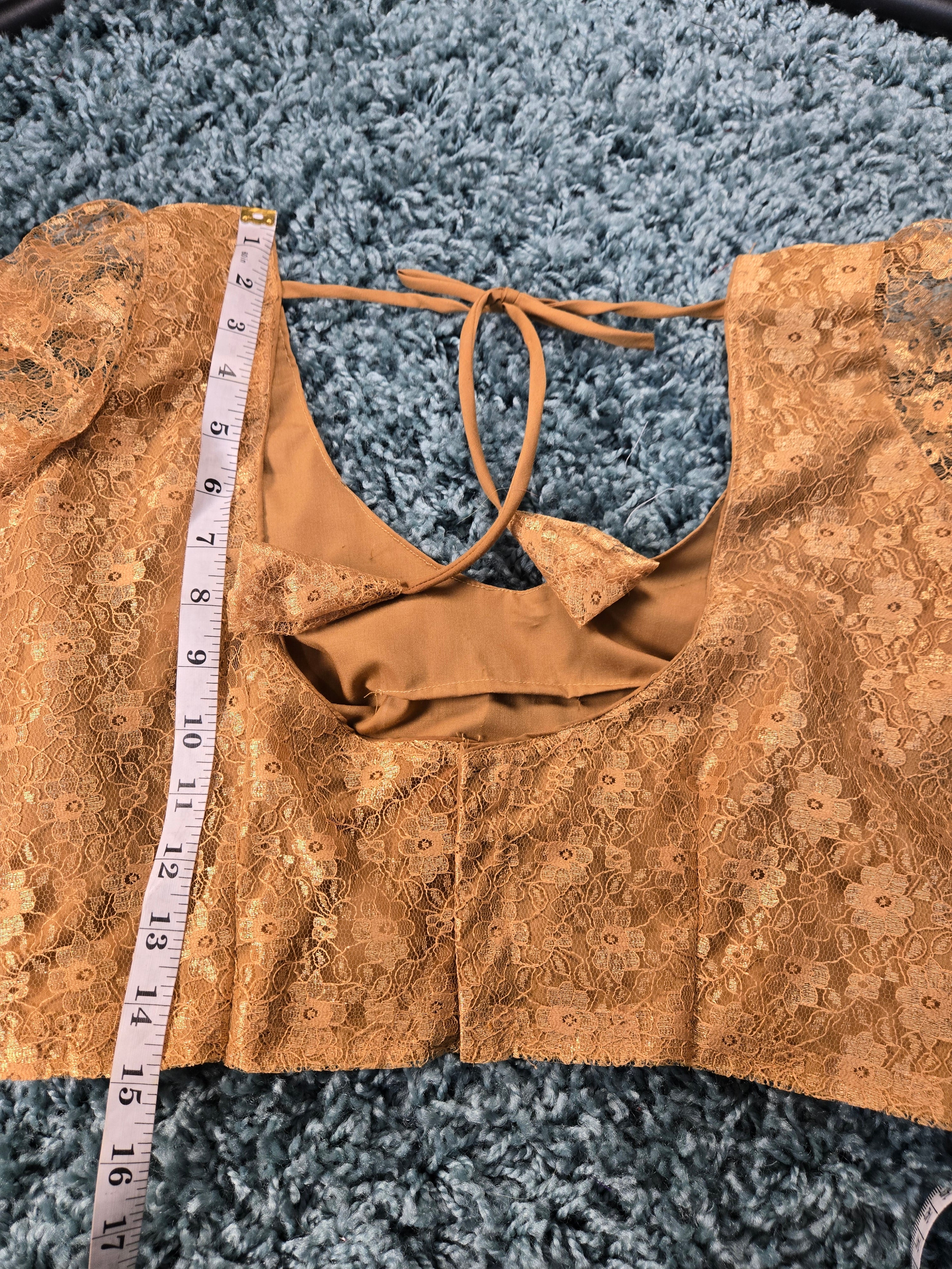 Long sleeve lace blouse