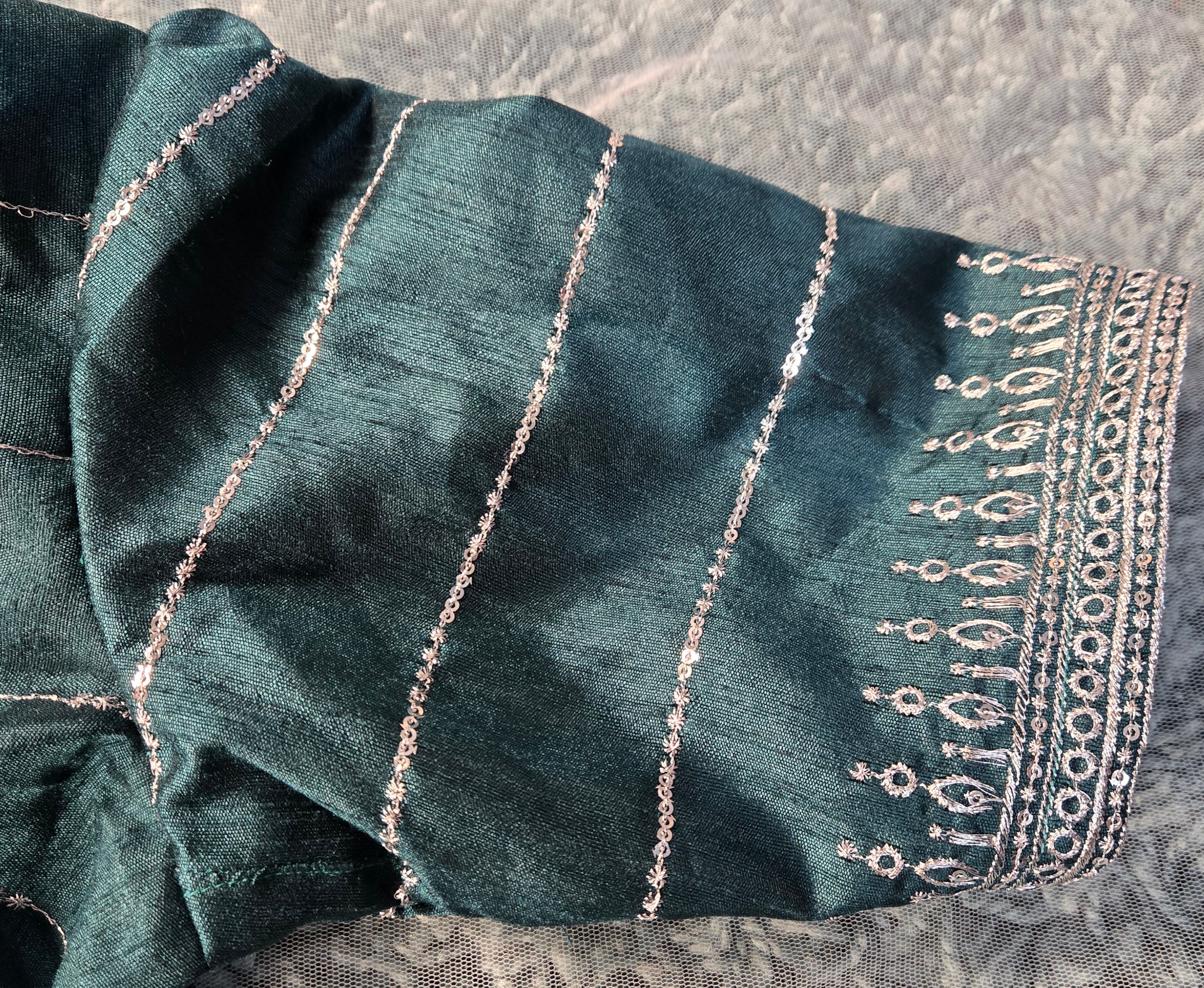 half sleeve high neck blouse