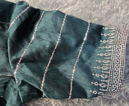 half sleeve high neck blouse